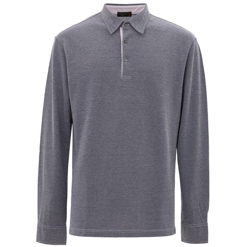 Polo in cotone blu