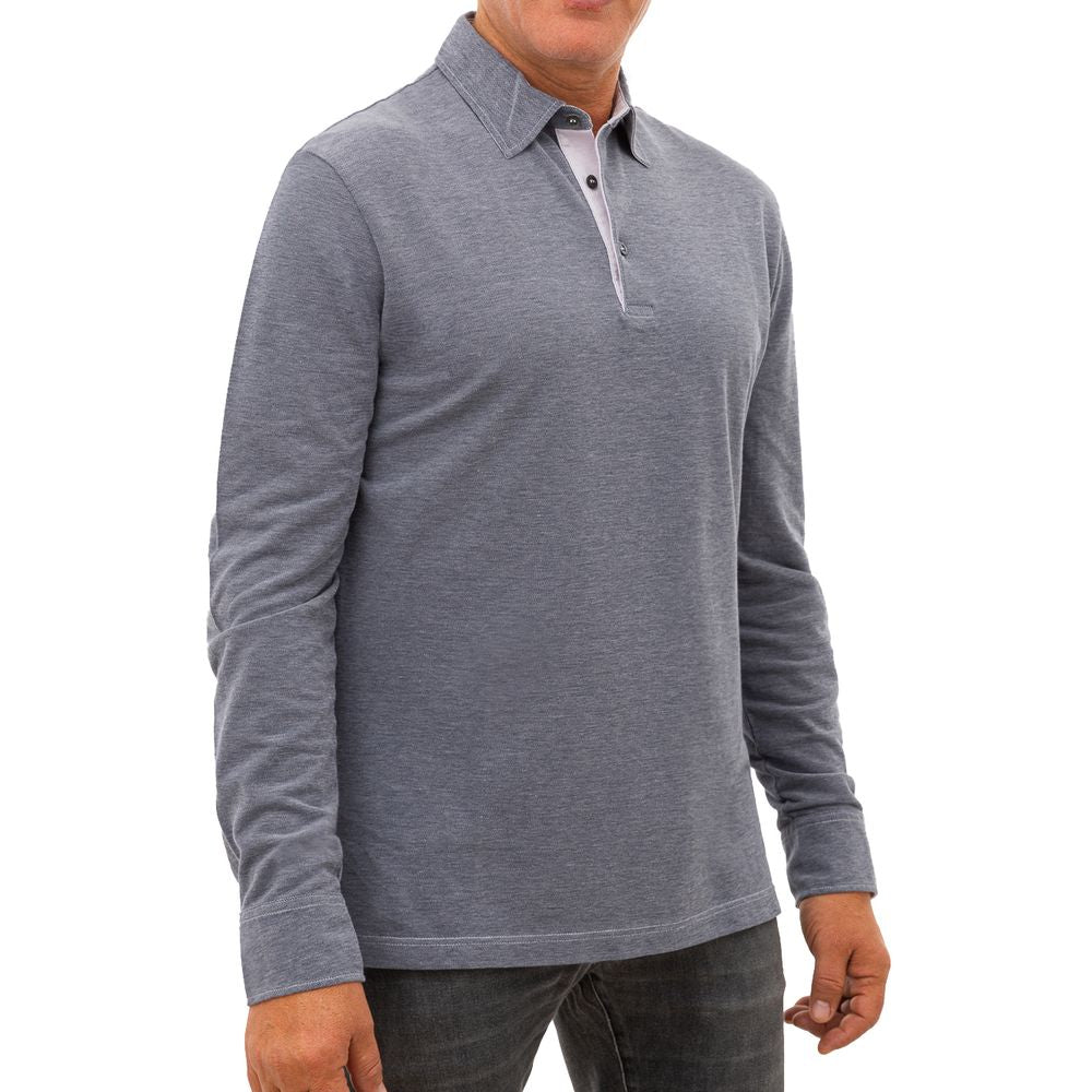 Polo in cotone blu