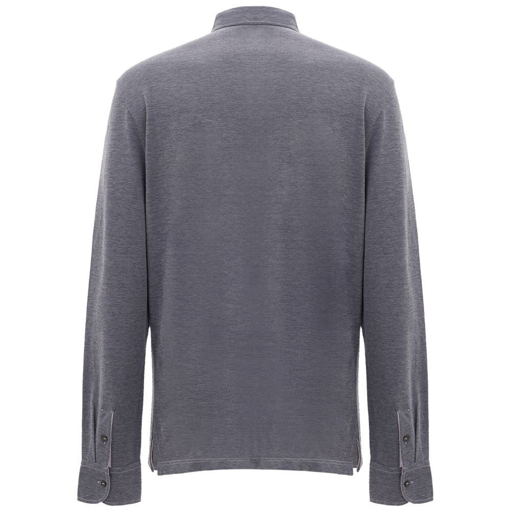 Polo in cotone blu