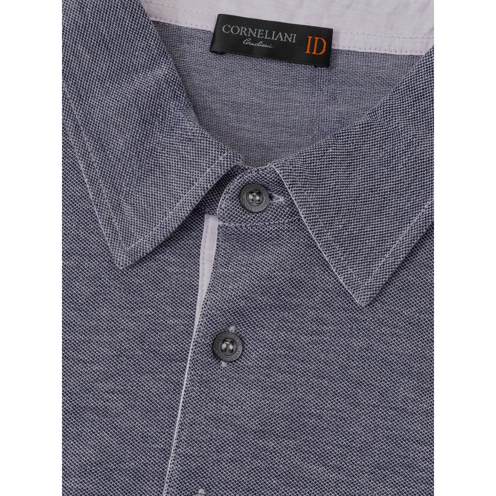 Polo in cotone blu
