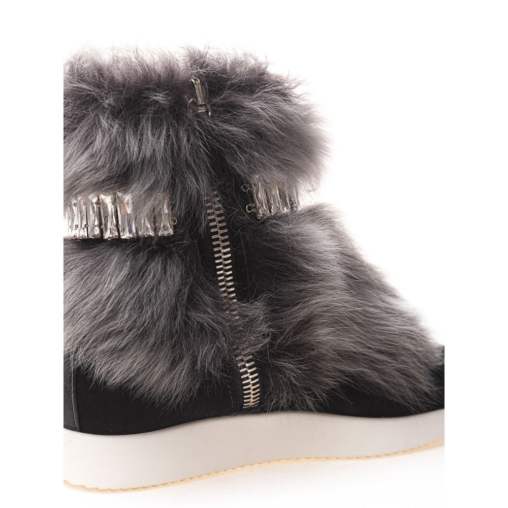 Schwarzer Neopren-Sneaker