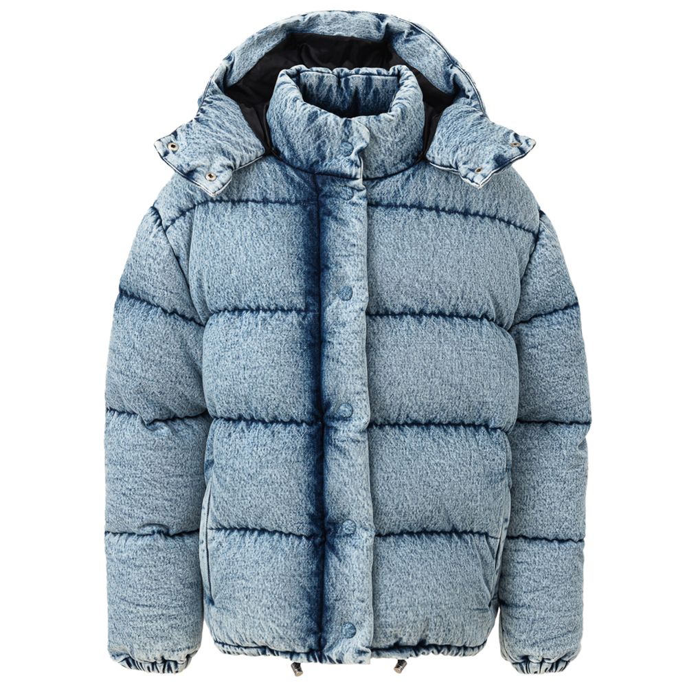 Blaue Polyesterjacken und -mäntel