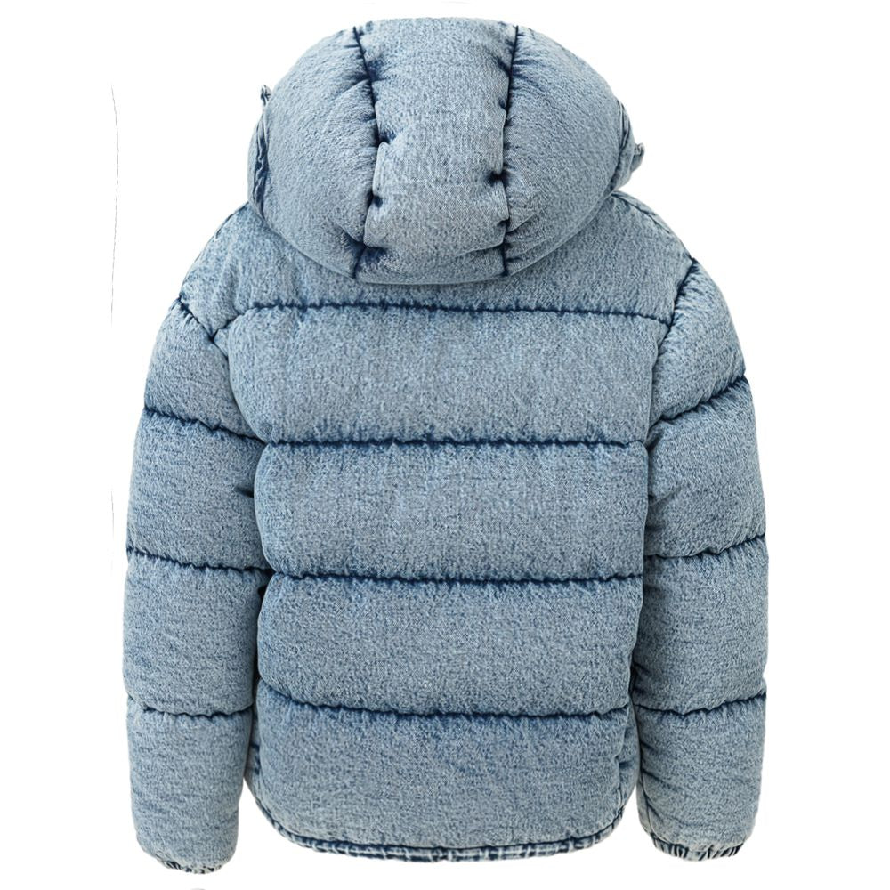 Blaue Polyesterjacken und -mäntel