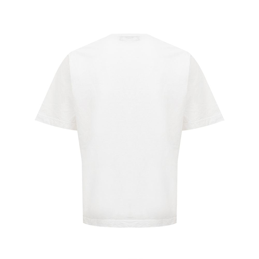 Elegantes weißes Baumwoll-T-Shirt für stilvolle Frauen