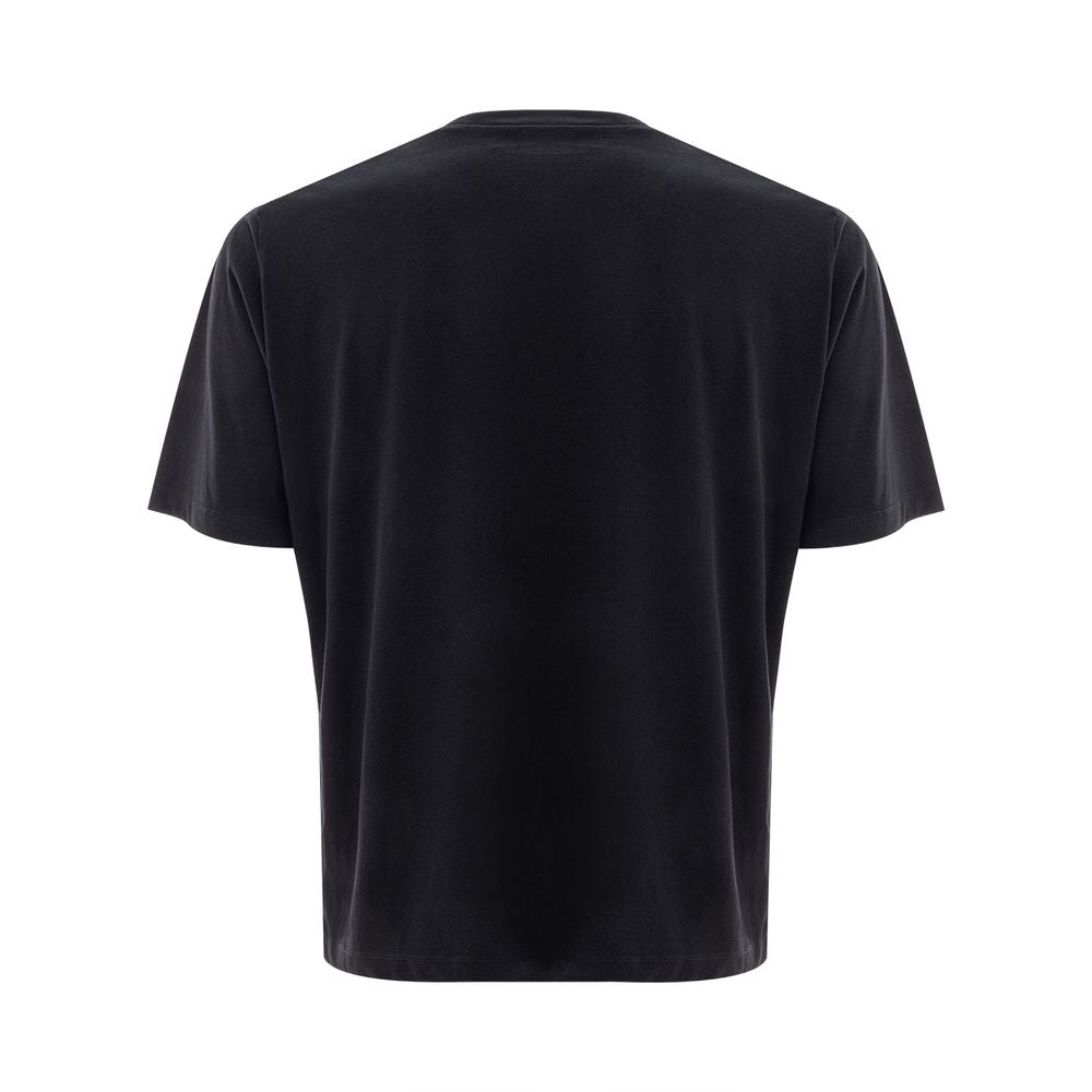 Maglietta in cotone nero