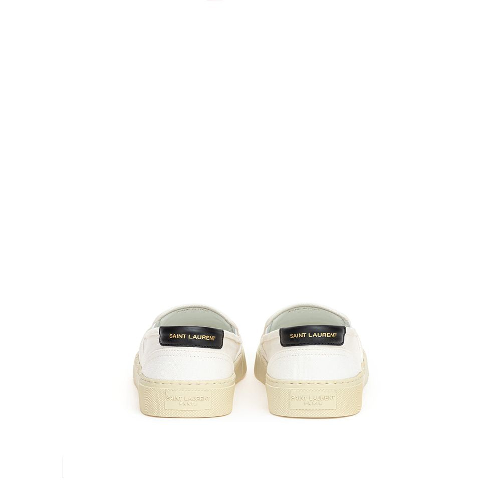 Weißer Baumwoll-Sneaker