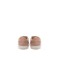 Eleganti sneakers in pelle di cotone rosa