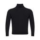 Maglione nero di lusso in cashmere italiano