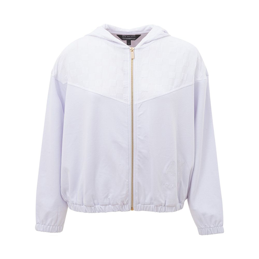 Maglione in viscosa bianco chic per donna