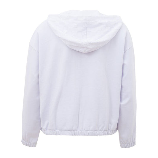 Maglione in viscosa bianco chic per donna