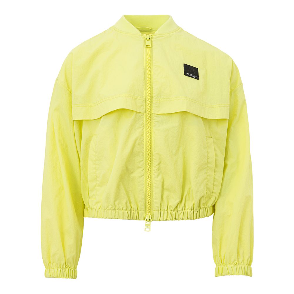 Giacca in poliammide giallo chic per donna