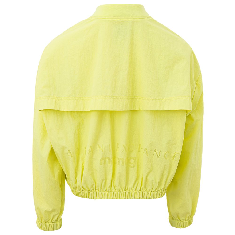Giacca in poliammide giallo chic per donna