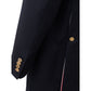 Elegante Wolljacke in charakteristischem Blau
