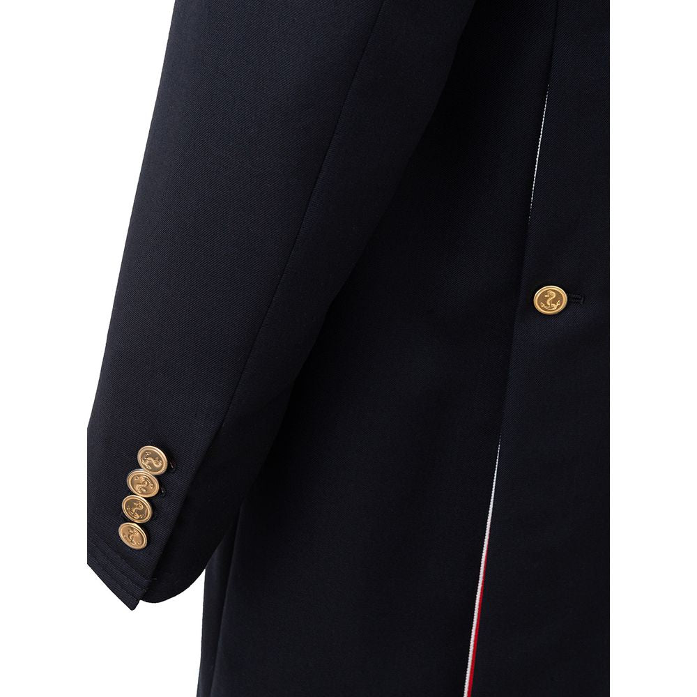 Elegante Wolljacke in charakteristischem Blau
