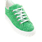 Emerald Elegance Leder-Sneaker