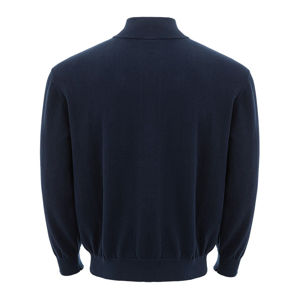 Maglione in cotone blu