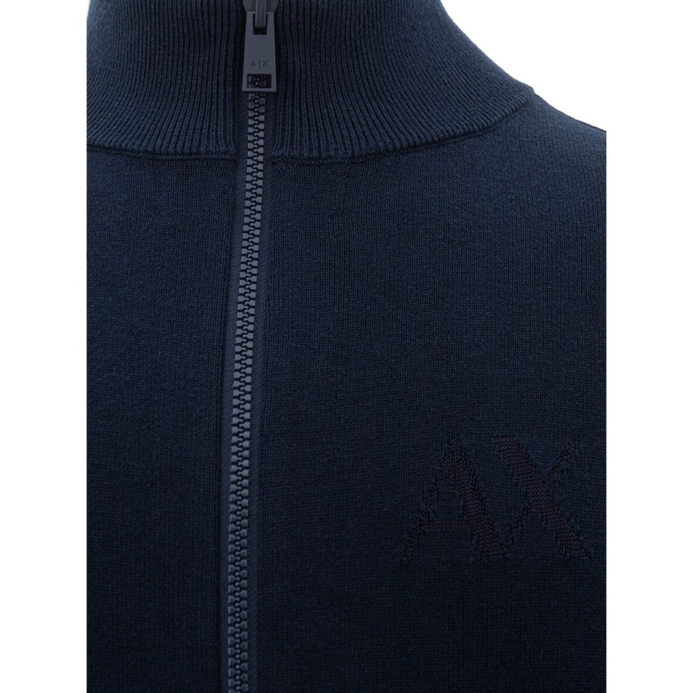 Maglione in cotone blu