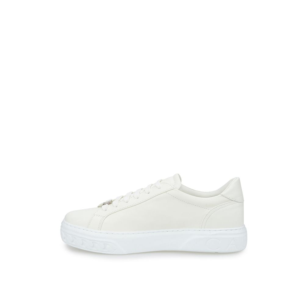 Elegante weiße Leder-Sneakers