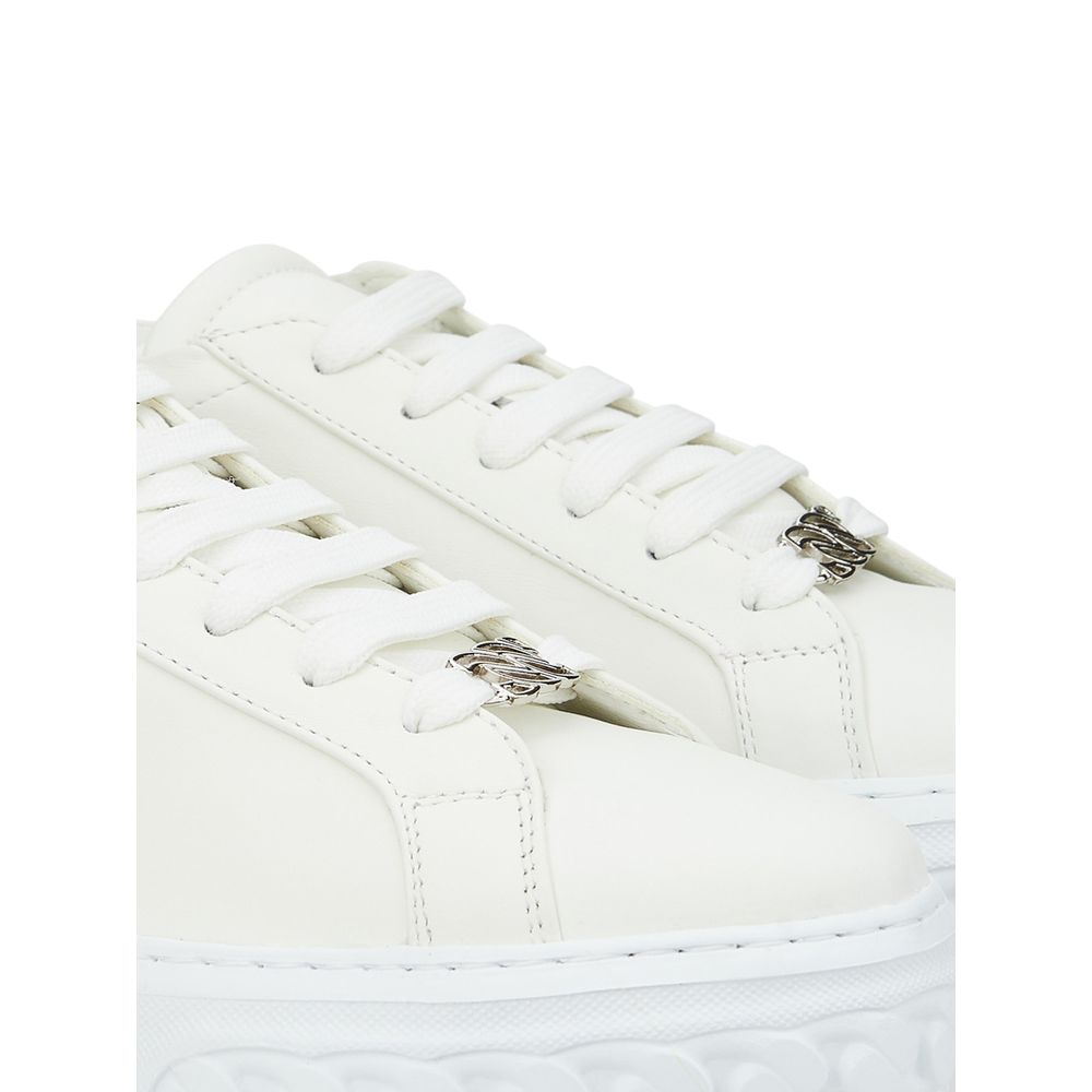 Elegante weiße Leder-Sneakers