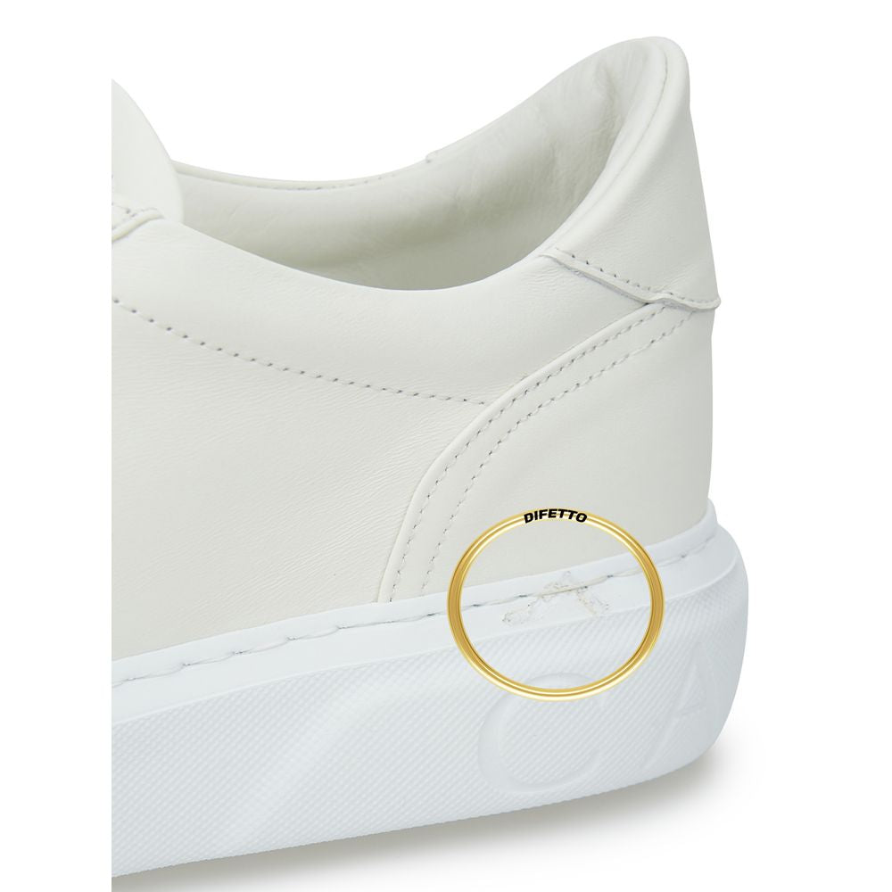 Elegante weiße Leder-Sneakers