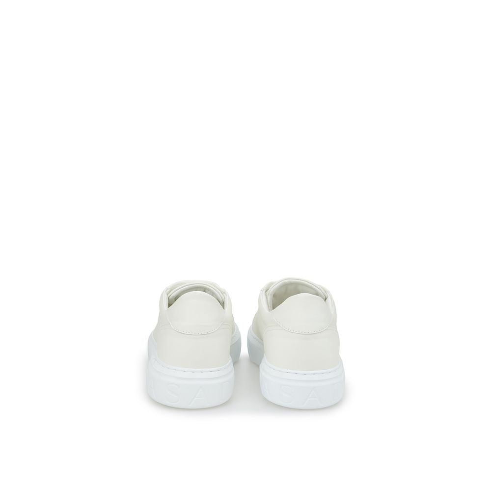 Elegante weiße Leder-Sneakers