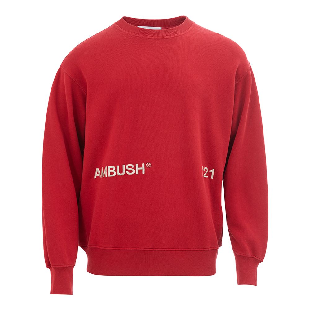 Edler roter Baumwollpullover