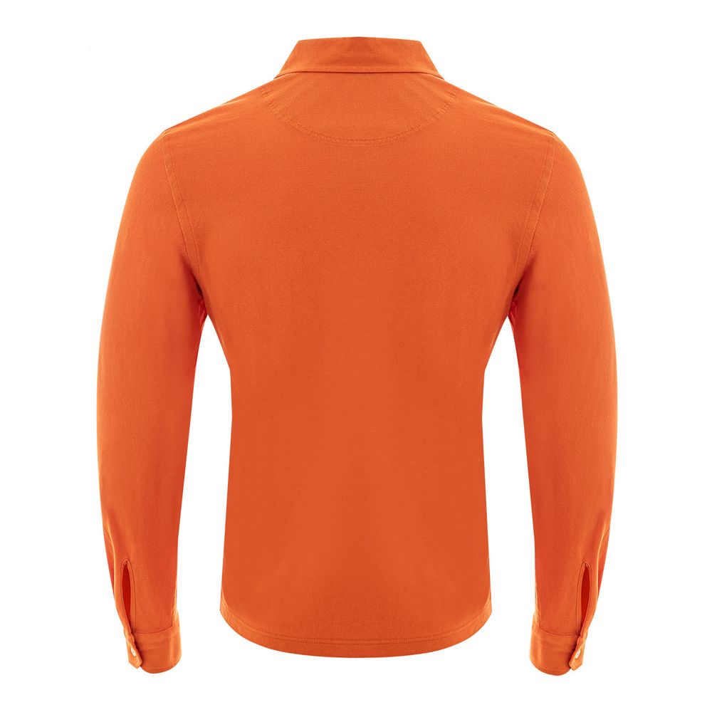 Elegantes oranges Baumwoll-Polo für Herren
