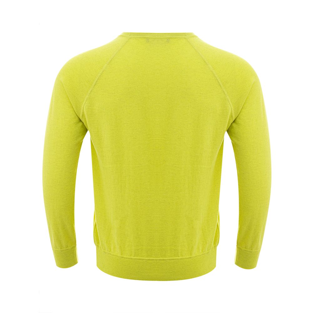 Sonnengelber Pullover aus italienischer Baumwolle