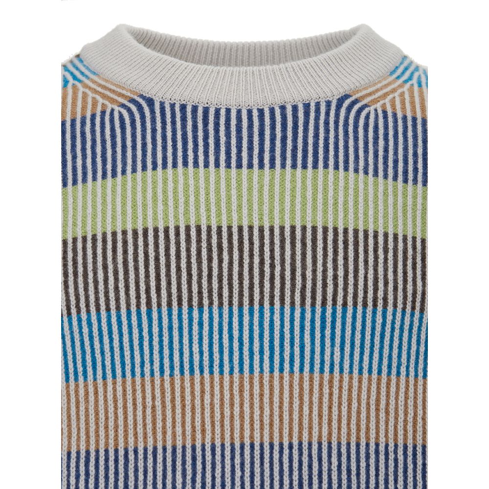 Eleganter mehrfarbiger Kaschmirpullover für Herren