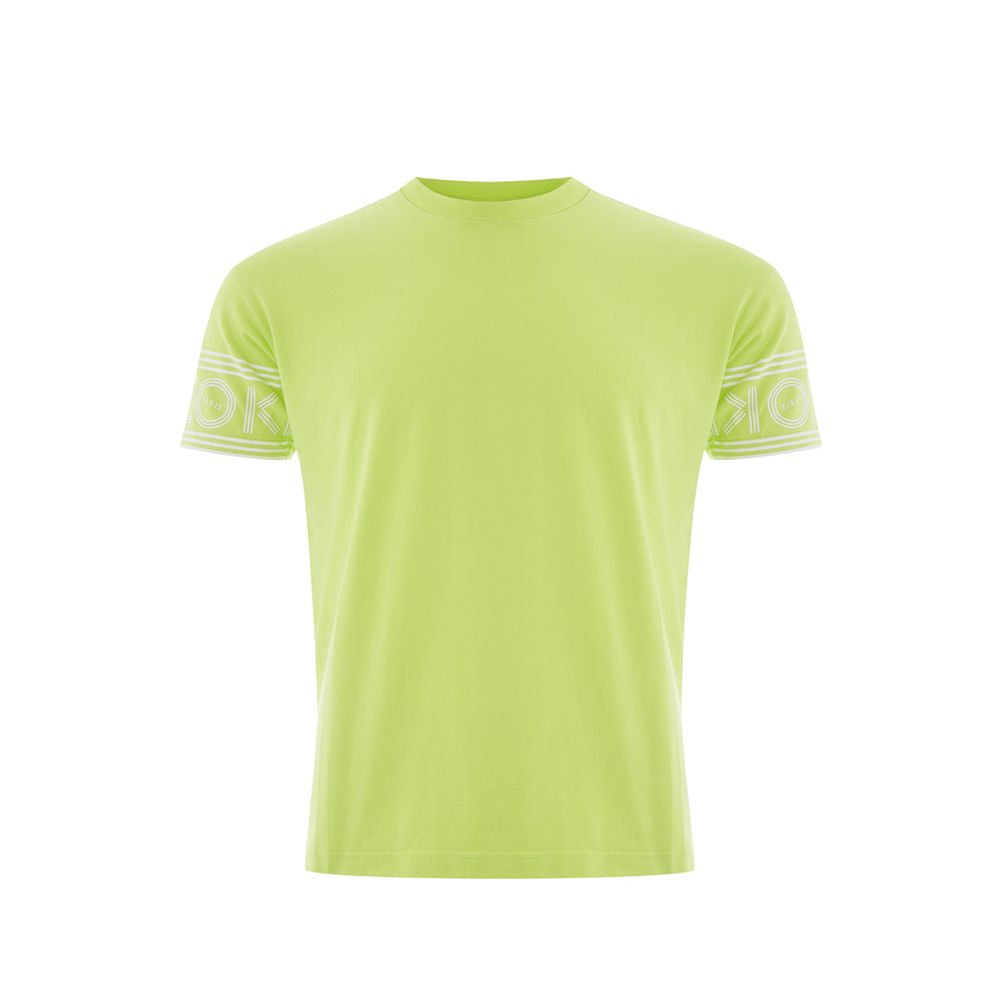 Sonnengelbes Baumwoll-T-Shirt für stylische Männer