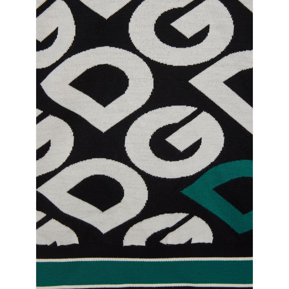 Elegante maglione in cotone nero per uno stile sofisticato