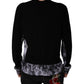 Dolce & Gabbana Black Camouflage V-neck Pullover Sweater