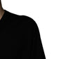 Dolce & Gabbana Black Camouflage V-neck Pullover Sweater