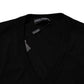 Dolce & Gabbana Black Camouflage V-neck Pullover Sweater