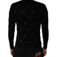 Dolce & Gabbana Black Pineapple Crew Neck Pullover Sweater