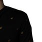Dolce & Gabbana Black Pineapple Crew Neck Pullover Sweater