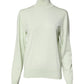 Dolce & Gabbana Light Green Wool Turtleneck Pullover Sweater