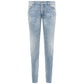 Light Blue Cotton Jeans & Pant