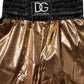 Metallic Gold High Waist Women Hotpants Short