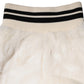 White Faux Fur High Waisted Hot Pants Short