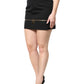 Dolce & Gabbana Black Virgin Wool High Waisted Mini Skirt