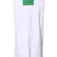 Dolce & Gabbana White Floral Printed Cotton Sleeveless T-shirt