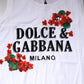 Dolce & Gabbana White Floral Printed Cotton Sleeveless T-shirt