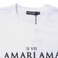 Dolce & Gabbana White Cotton Printed Round Neck Top T-shirt