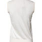 Dolce & Gabbana Cream Sleeveless Silk Round Neck Tank Top