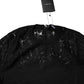Dolce & Gabbana Black Floral Lace Long Sleeves Blouse Top