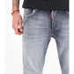 Gray Cotton Jeans & Pant