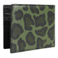 Black Green Leather DG Plaque Bifold Card Holder Wallet