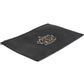 Black Calfskin Crown Embellished Clutch Pouch Bag
