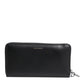 Black Blue Exotic Leather Embossed Continental Wallet